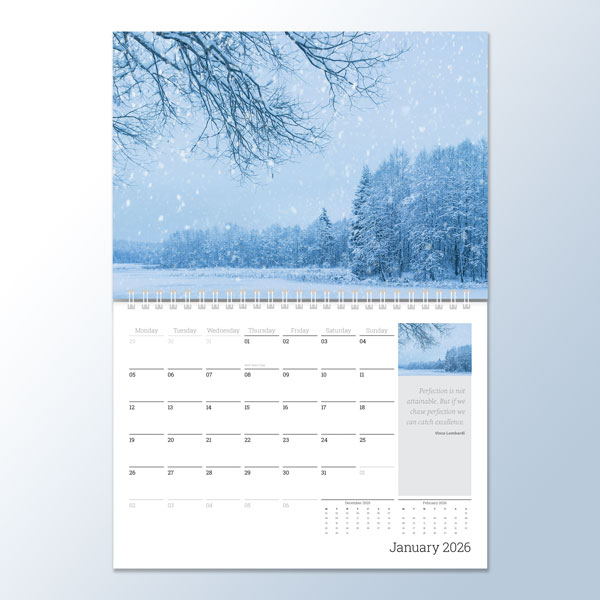 A4 Landscape Calendar